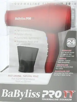 

Новый турмалиновый фен 3000 # BABTT5585 1900 Вт, звуковая бытовая техника, фен для волос, триммер для волос, Парикмахерская машина