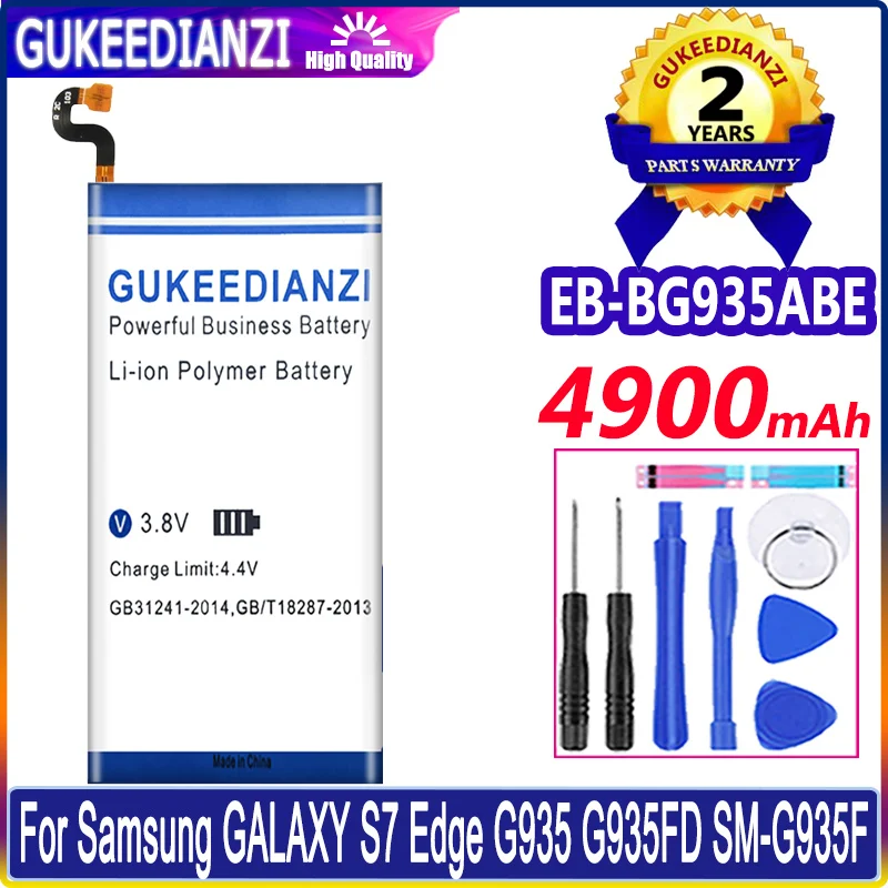 

For SAMSUNG EB-BG935ABE 4900mAh Battery for Samsung Galaxy S7 Edge S7Edge SM-G935 G9350 G935F G935FD G935W8 G9350 + Tools