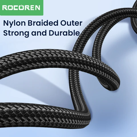 Аудиокабель Rocoren 3,5 мм на 2 RCA