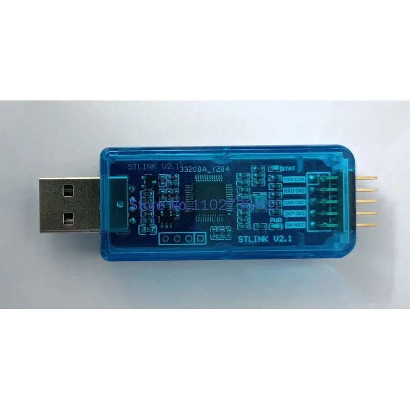 Фото Отладочная плата ST-LINK V2.1 для программирования и прошивки STM32 с последовательным портом №2
