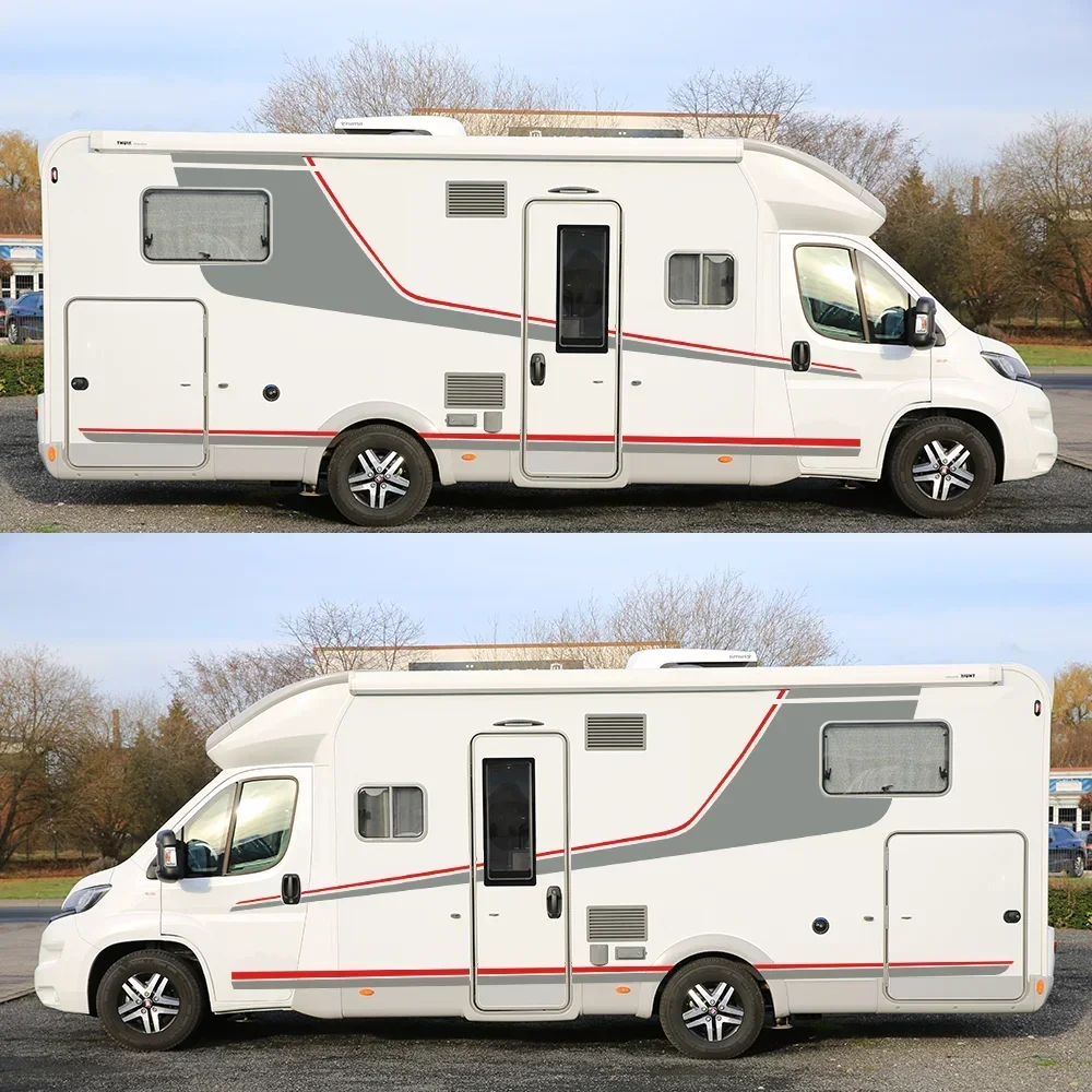 2-х шт. наклейки для автофургона с няней универсальные стильные автомобильные