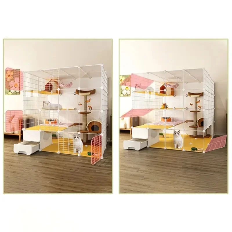 Роскошный Katzen (1 фиг nach Hause Wohnzimmer Balkon Villa супер мобильная Freiraum K Fiskchen Haustier Haus mit