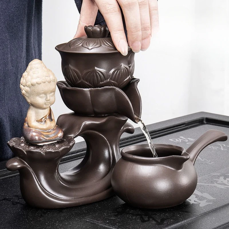 

Authentic Purple Clay Teapot and Teacup Set for Tea Ceremony