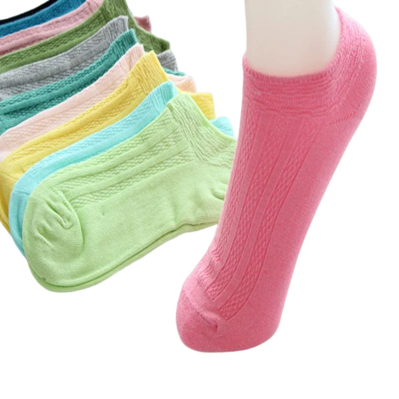 Носки женские дышащие незаметные антифрикционные однотонные 5 пар - купить по