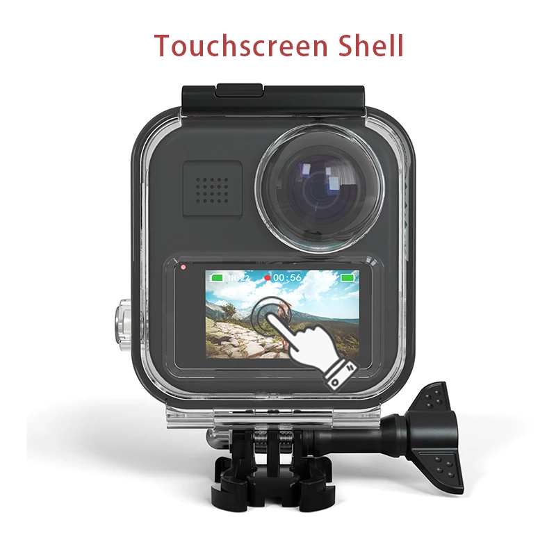 

wholesale 10pcs 20m Dive Cover For GoPro Max Waterproof Housing Touchscreen Shell For GoPro 360 Panoramic Camera Protective Case