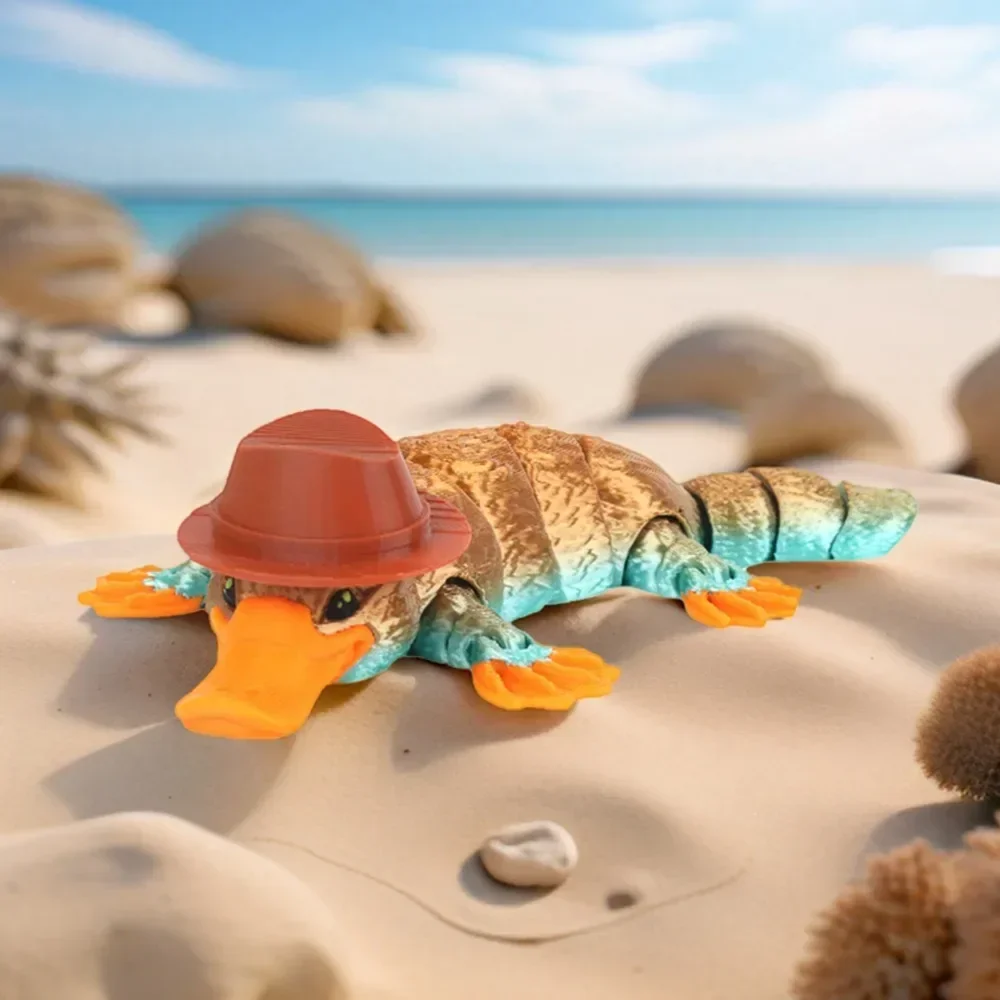 Пластиковый 3D печатный шарнирный орнамент Platypus