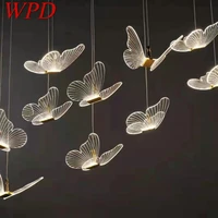 wpd modern landscape atmosphere lamps indoor butterfly for home wedding decoration led string light