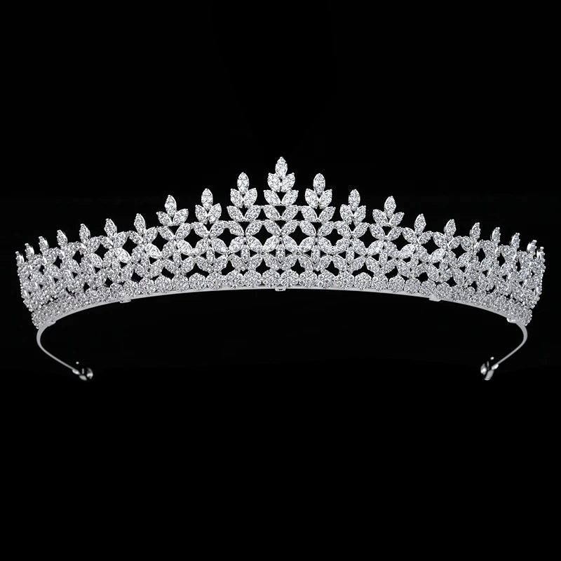 

Tiaras And Crown HADIYANA Charming Leaves Shape Women Wedding Party Bride Hair Accessories HG0053 Girls Gifts
