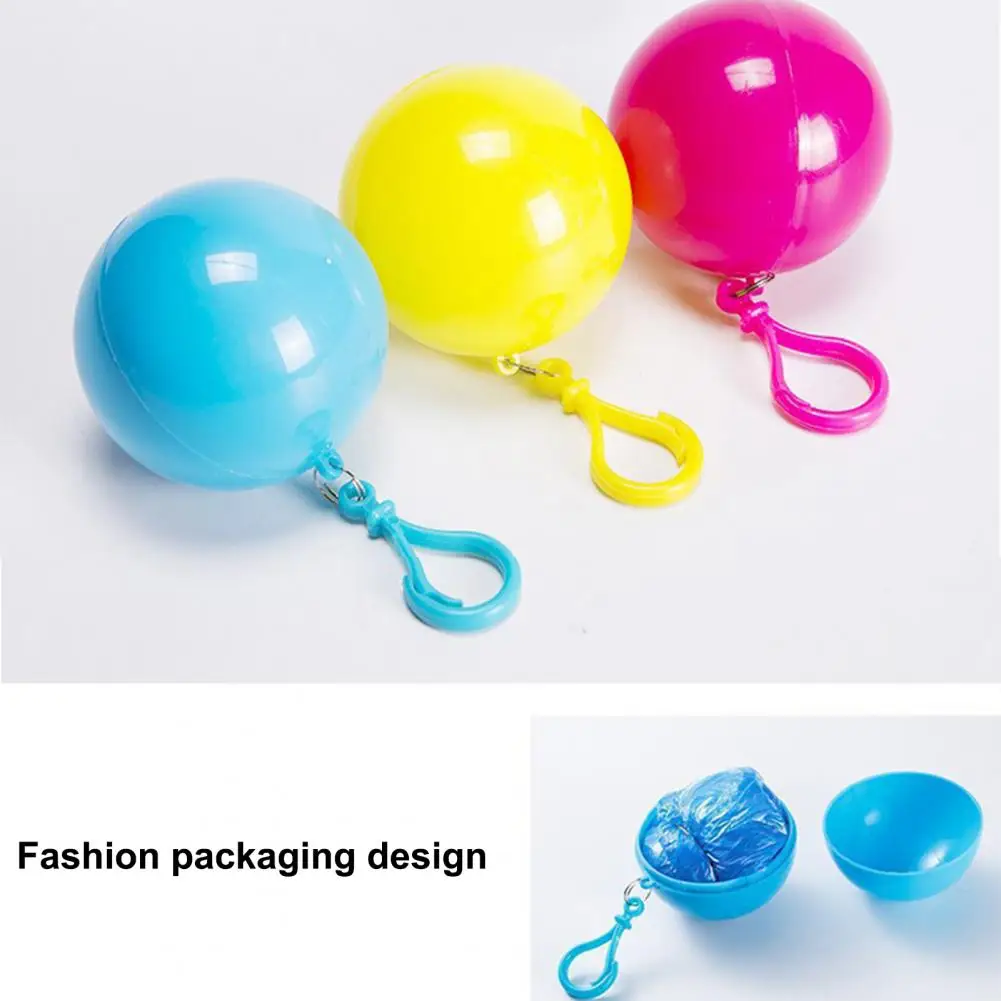 

Disposable Poncho Unisex Lightweight Raincoat Transparent Hooded Rainproof Portable With Storage Ball Rain Coat Outdoor Hiking