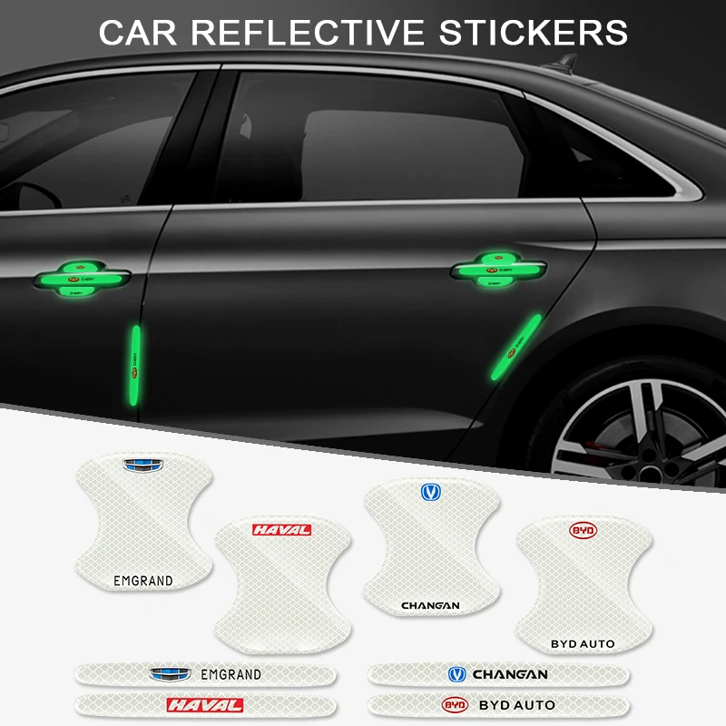 

Car luminous door bowl sticker handle anti-collision strip for Mercedes benz AMG W 204 205 203 211 GLC GLE W205 W213 Accessories