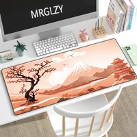 japanese style art mouse pad xl mount fuji large desk mat 40904080cm gaming mouse pad rubber keyboard mousepad carpet for lol