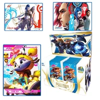 original arcane league of legends anime figures cards jinx vi bronzing anime collectible flash cards toys gifts for children
