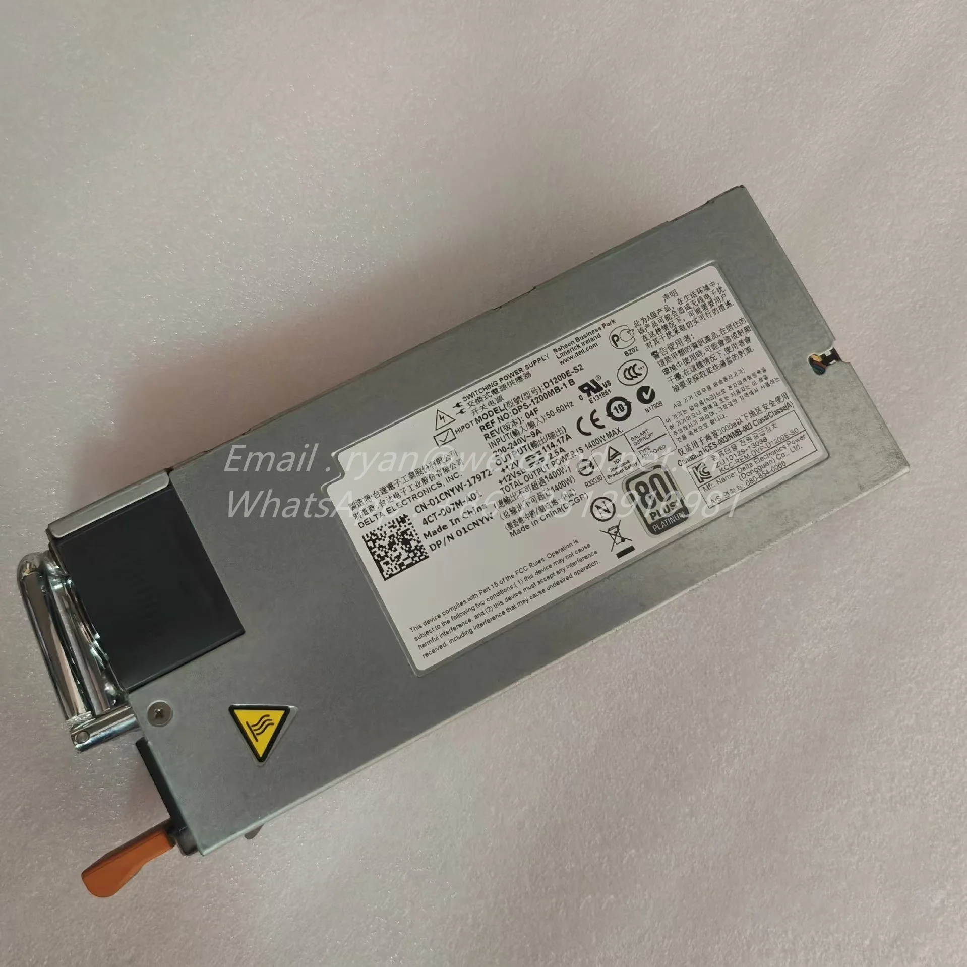 D1200E-S2 для DELL 1400W серверный источник питания DPS-1200MB-1B 1CNYW FRVCP