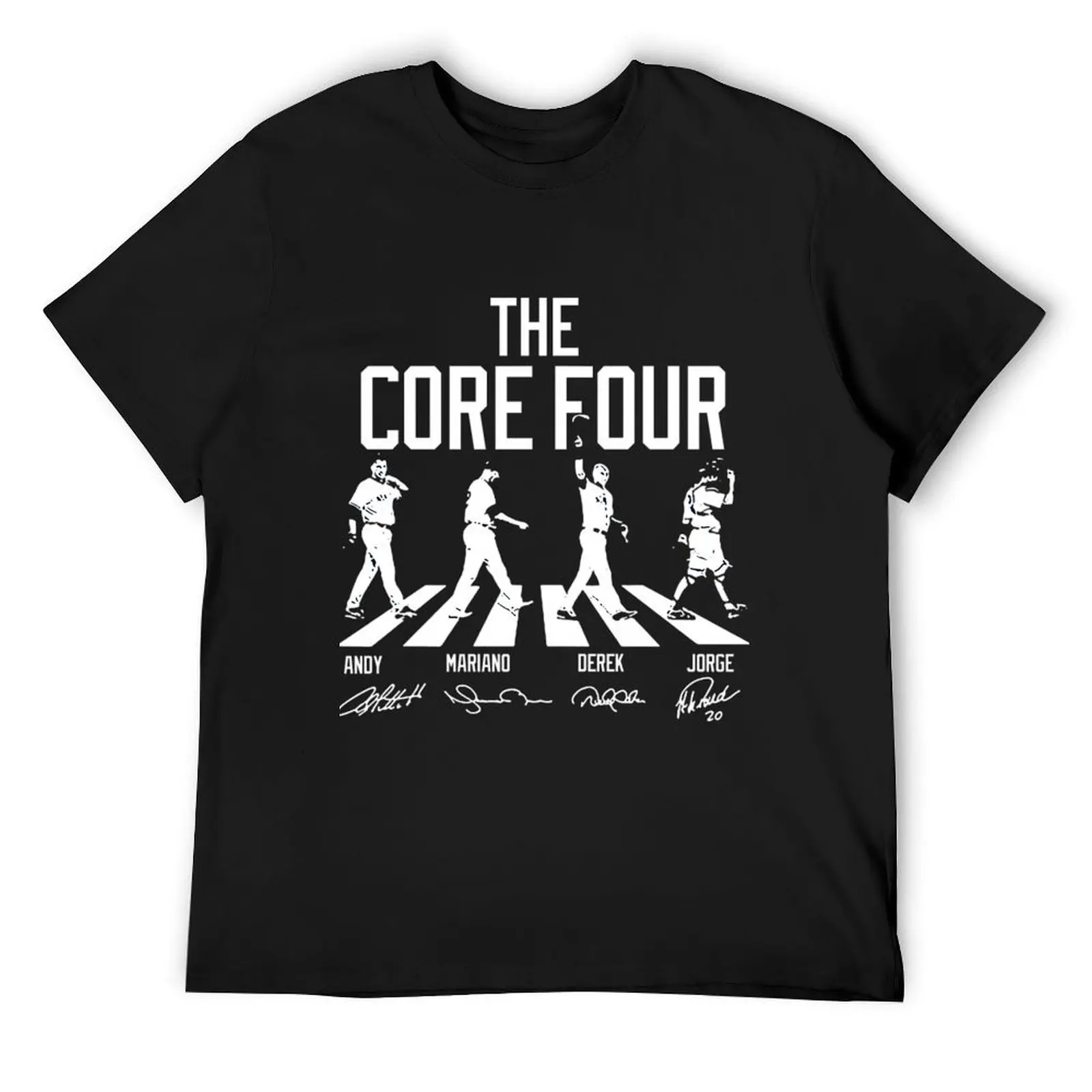 Футболка Derek Jeter Core FourTHE CORE FOUR STREET CROSSWALK HALL OF FAME ЗАБАВНАЯ СОРОЧКА