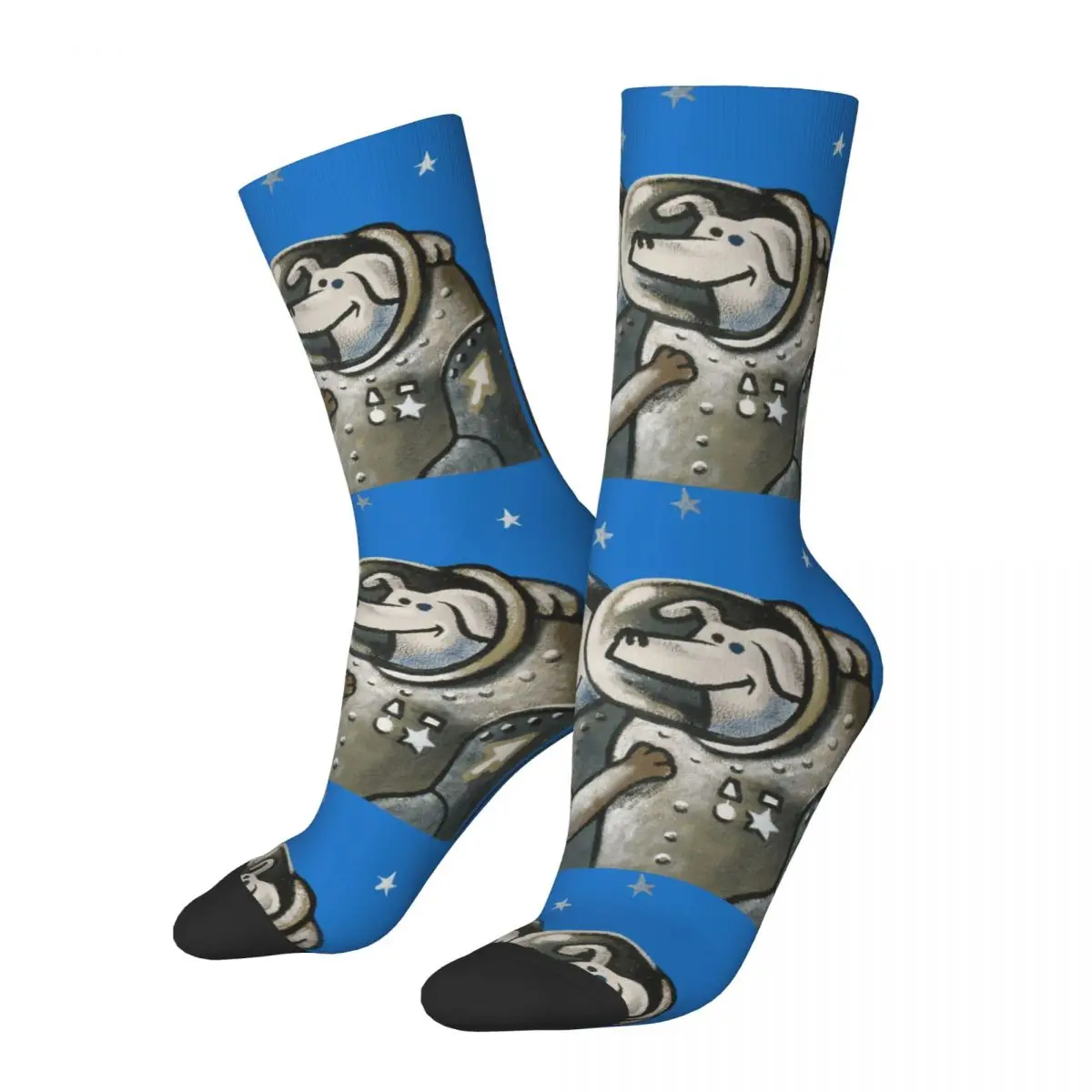 

Hip Hop Belka And Strelka Crazy Men's compression Socks Graffiti Young Culture Fashion Creative Art Banksy Street Crew Sock