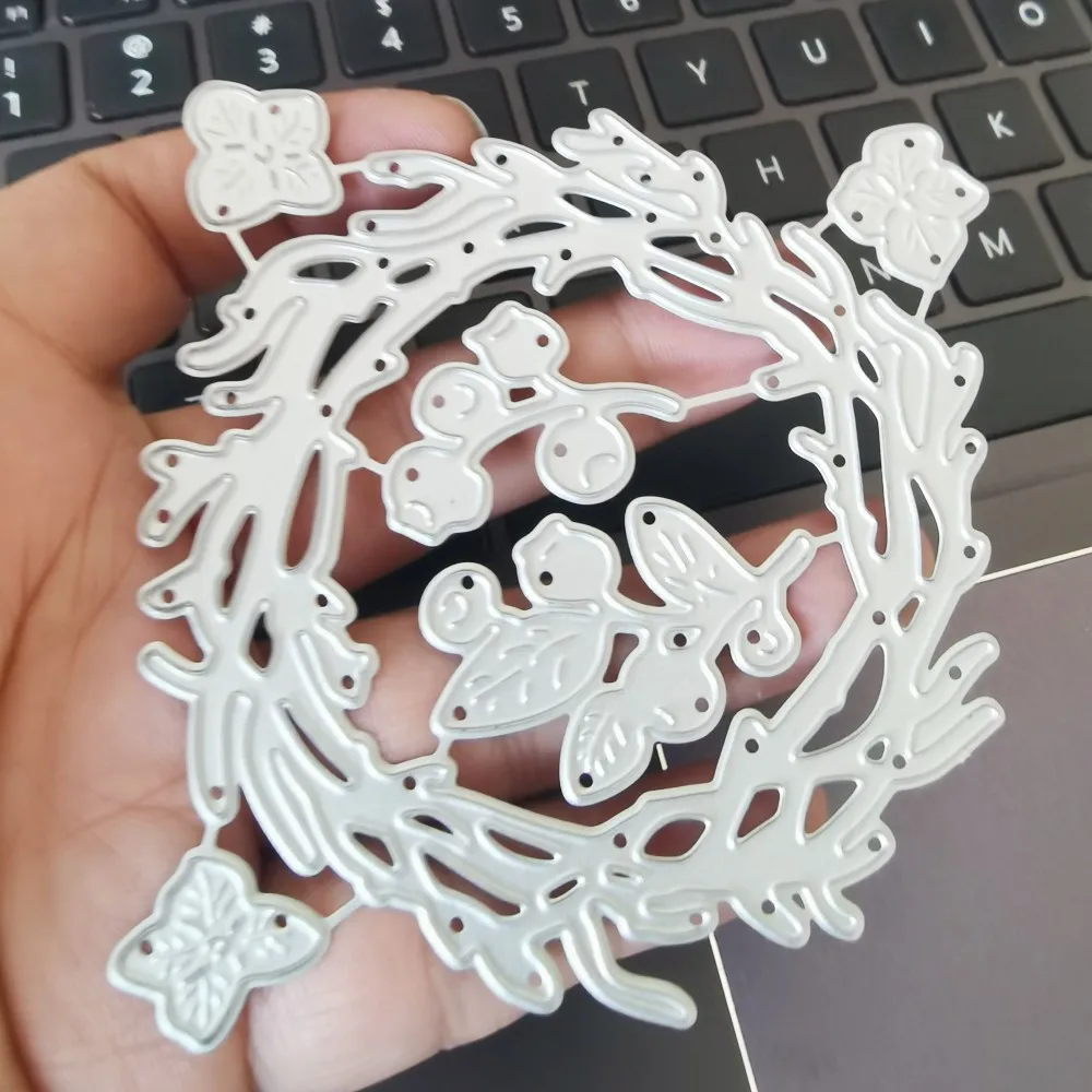 

Пресс-формы в форме венка, резак для тиснения своими руками, резак для бумаги, карточек, скрапбукинга, форма для вырезания