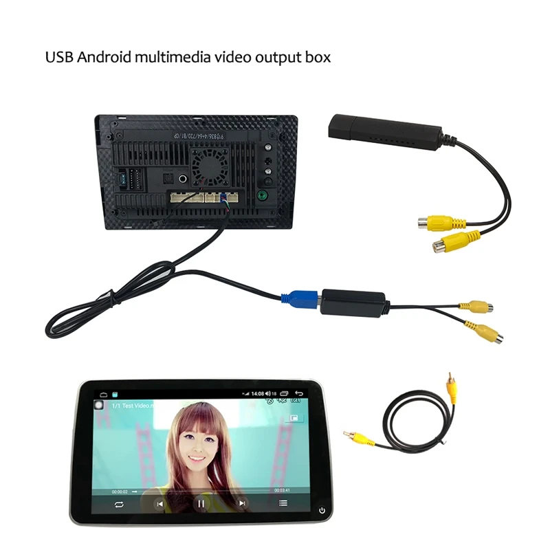 

Для TS8/TS9/TS10/7862 Android умный Автомобильный мультимедийный плеер USB Выделенный блок видеовыхода