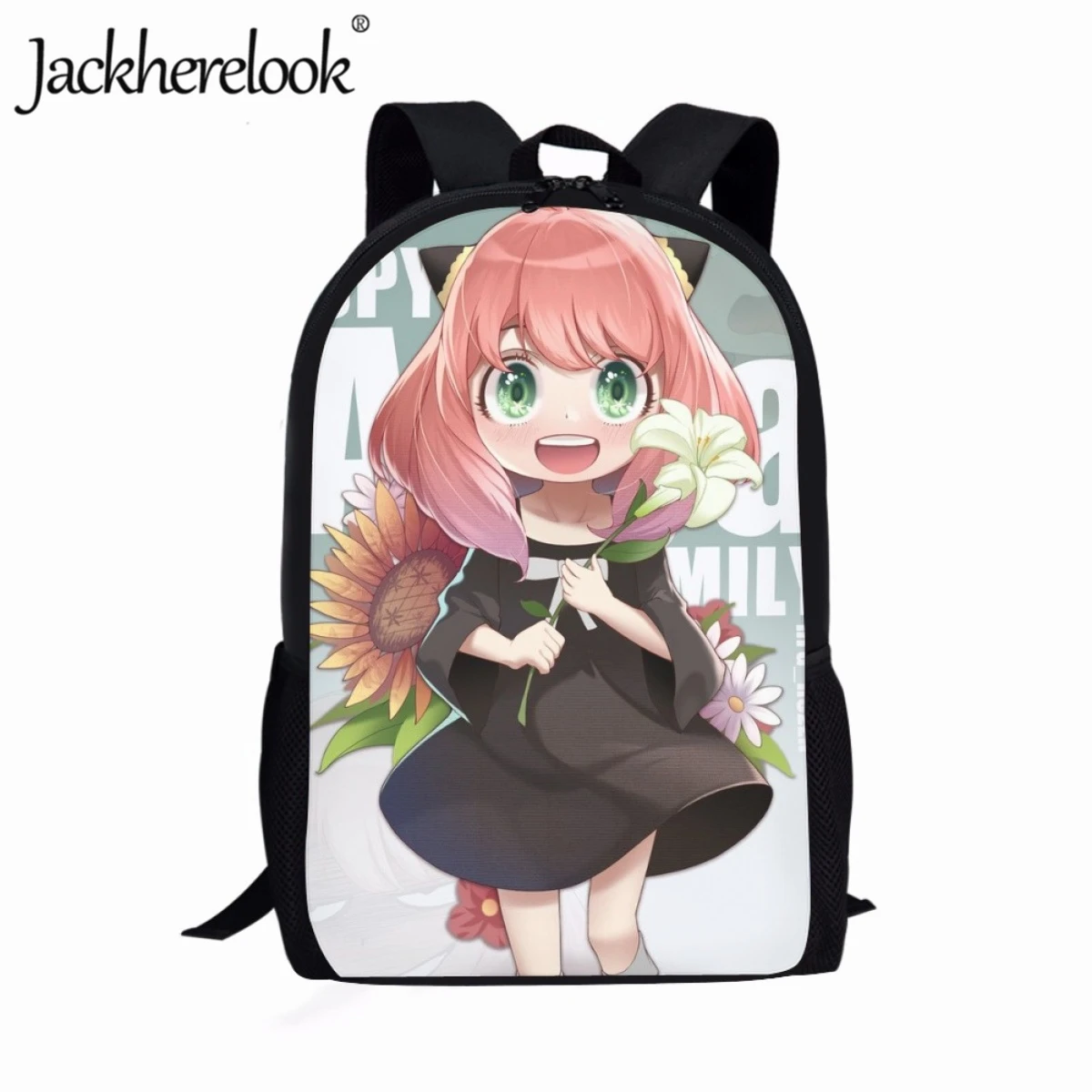 Jackherelook Anime Spy X Family Ania School Backpacks for Children School Bags Girls Travel Backpack Book Bags Kawaii Mochila