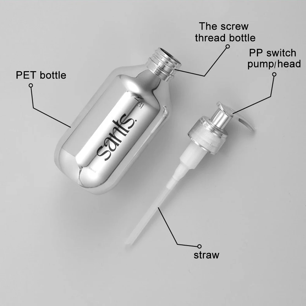 

300/500ml Soap Dispenser For Bathroom Large Capacity Shampoo Shower Gel Bottles Refillable Lotion Liquid Storage Container