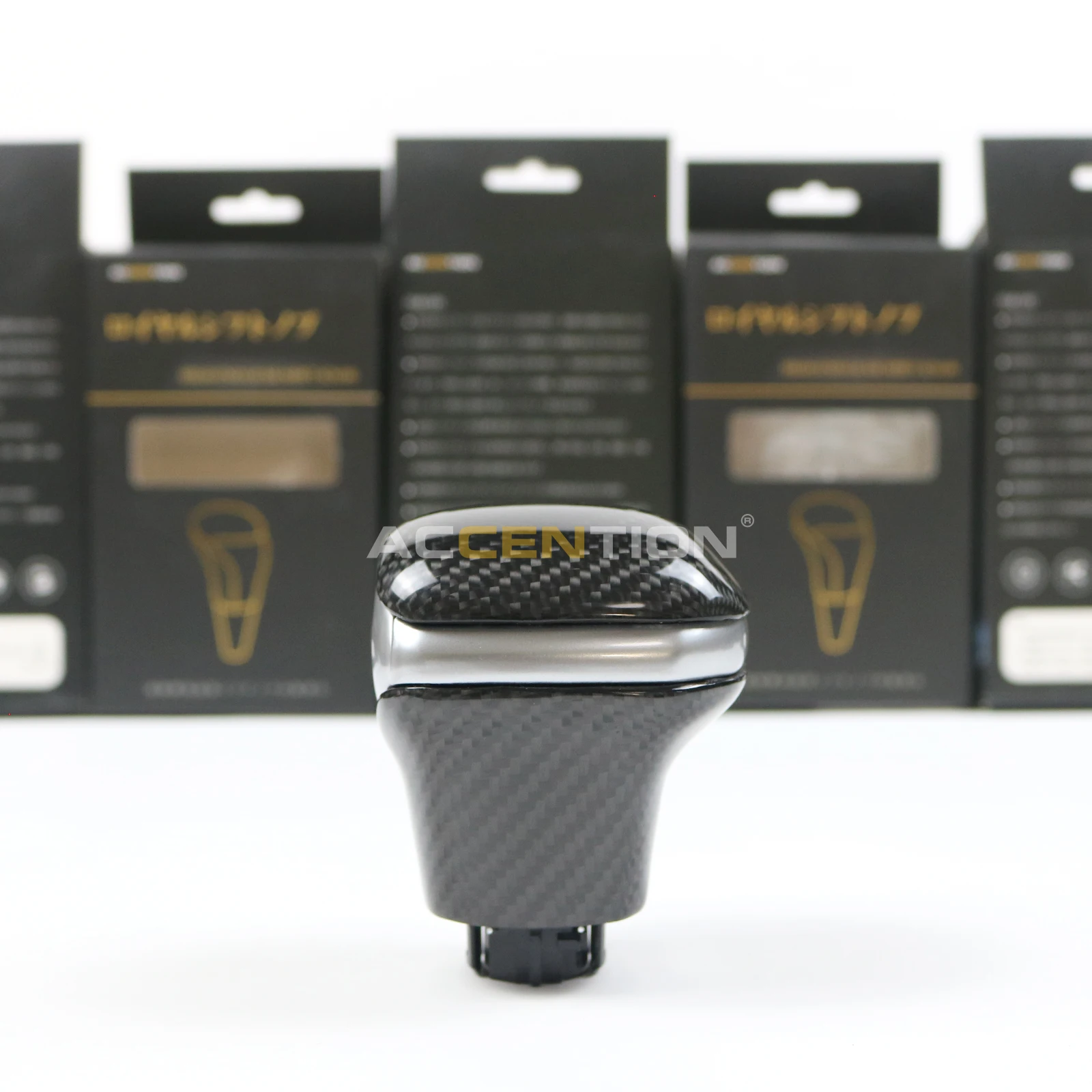 Черная ручка переключения передач из углеродного волокна для Toyota Sienna 2021 2022 2023 2024