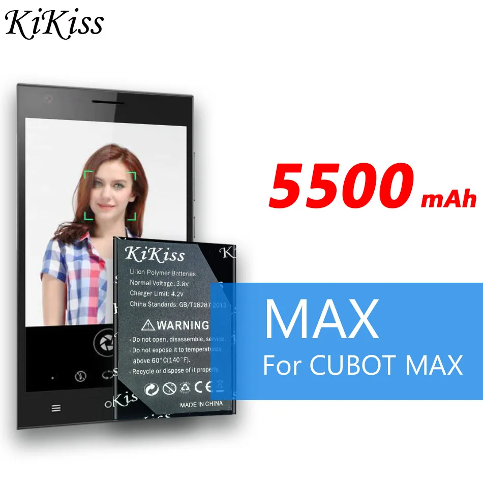 

5500mAh for CUBOT MAX Battery Replacement backup battery For CUBOT MAX Cell Phone