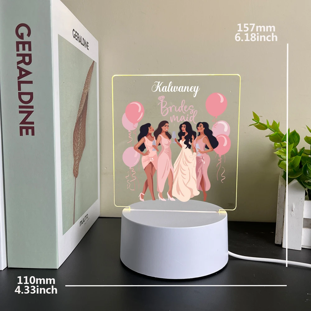 Индивидуализированная Свадебная креативная настольная прикроватная лампа на