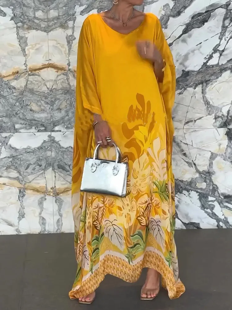 Платье-макси составного кроя с рукавом до запястья женское модное элегантное