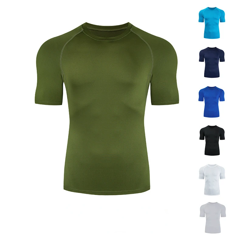 

Mens T-Shirts short sleeved Basketball Jersey Compression Shirt Gym Bodybuilding T-shirts Sport Clothes Men Gym Running T-Shirts
