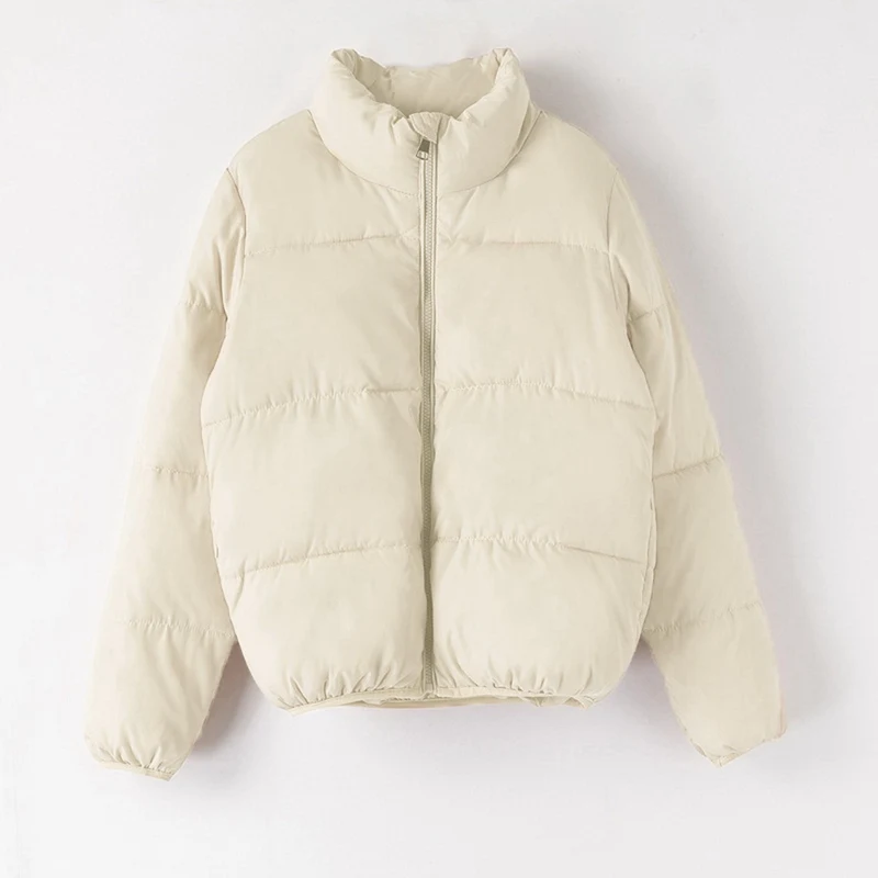 Winter Thicken Warm Parka Bubble Coat Female Padded Puffer Jacket Solid Standard Collar Short Jacket Winter Coat Woman Parkas