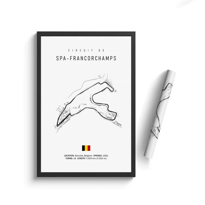 

Плакаты с трековыми схемами F1 Imola Monaco, печать на холсте