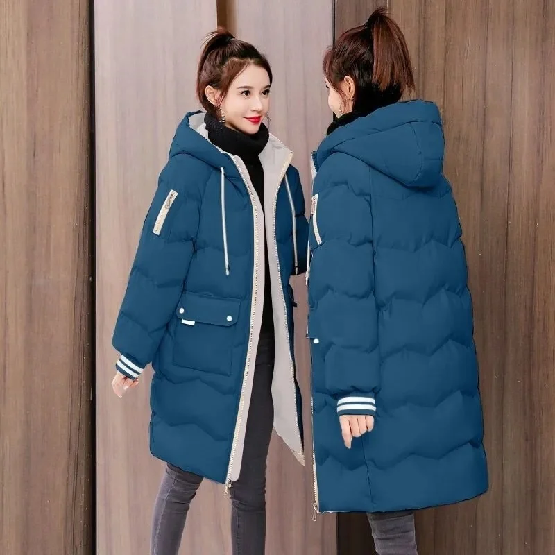 

Of Korean The Version Loose Winter Coat Warm Thickened Padded Jacket Bread Clothes Padded Jacket Hooded Parkas Female Outwear
