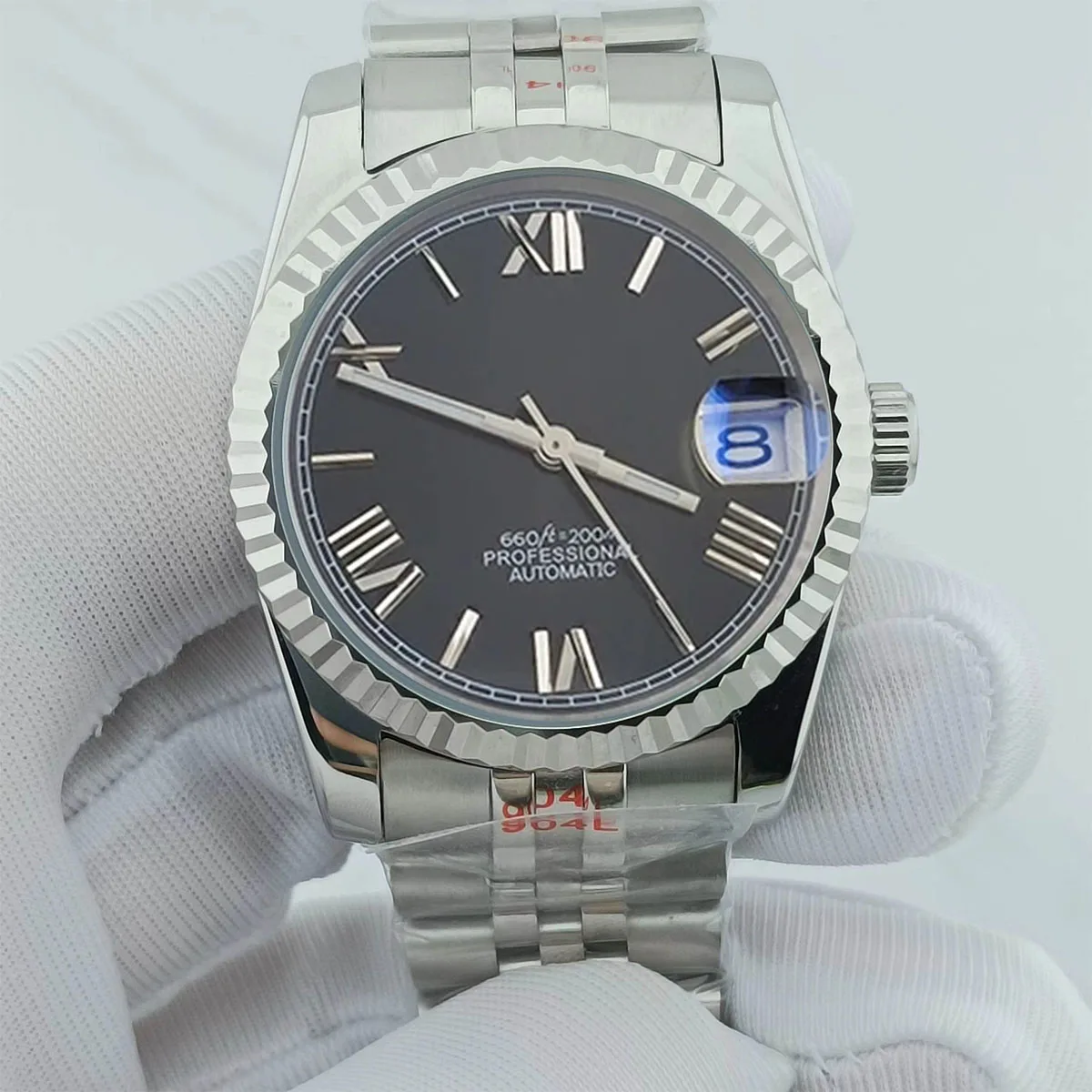 Циферблат с римскими цифрами NH35 корпус 36 мм/39 мм мужские механические наручные