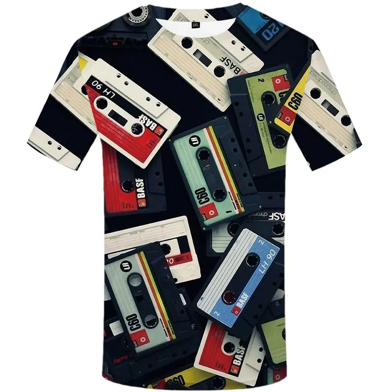 

2021 Fashion vintage funko pop Print T-shirt 3D Casual Music Graphic t shirts Summer Comfortable Punk Style Men t-shirt Clothing