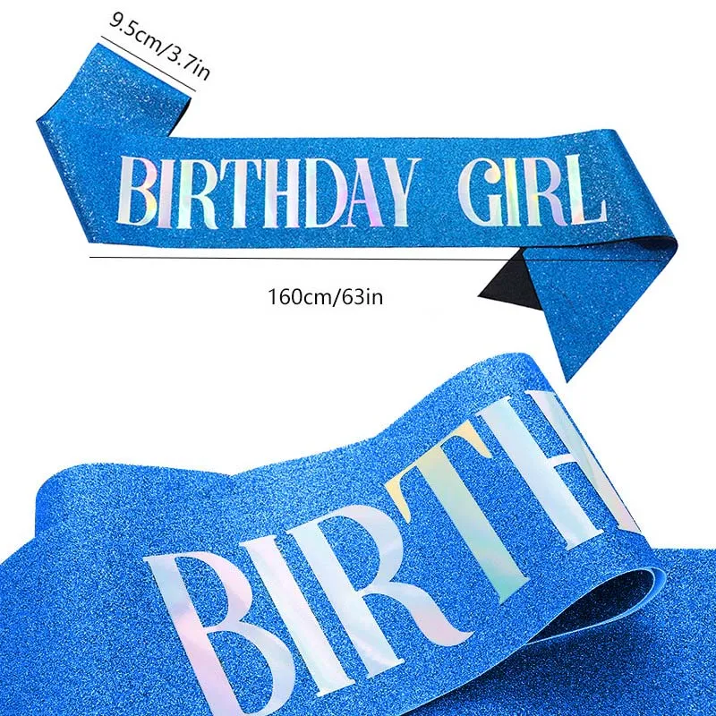 Аксессуары для дня рождения девочек фиолетовые романтичные голубые белые на