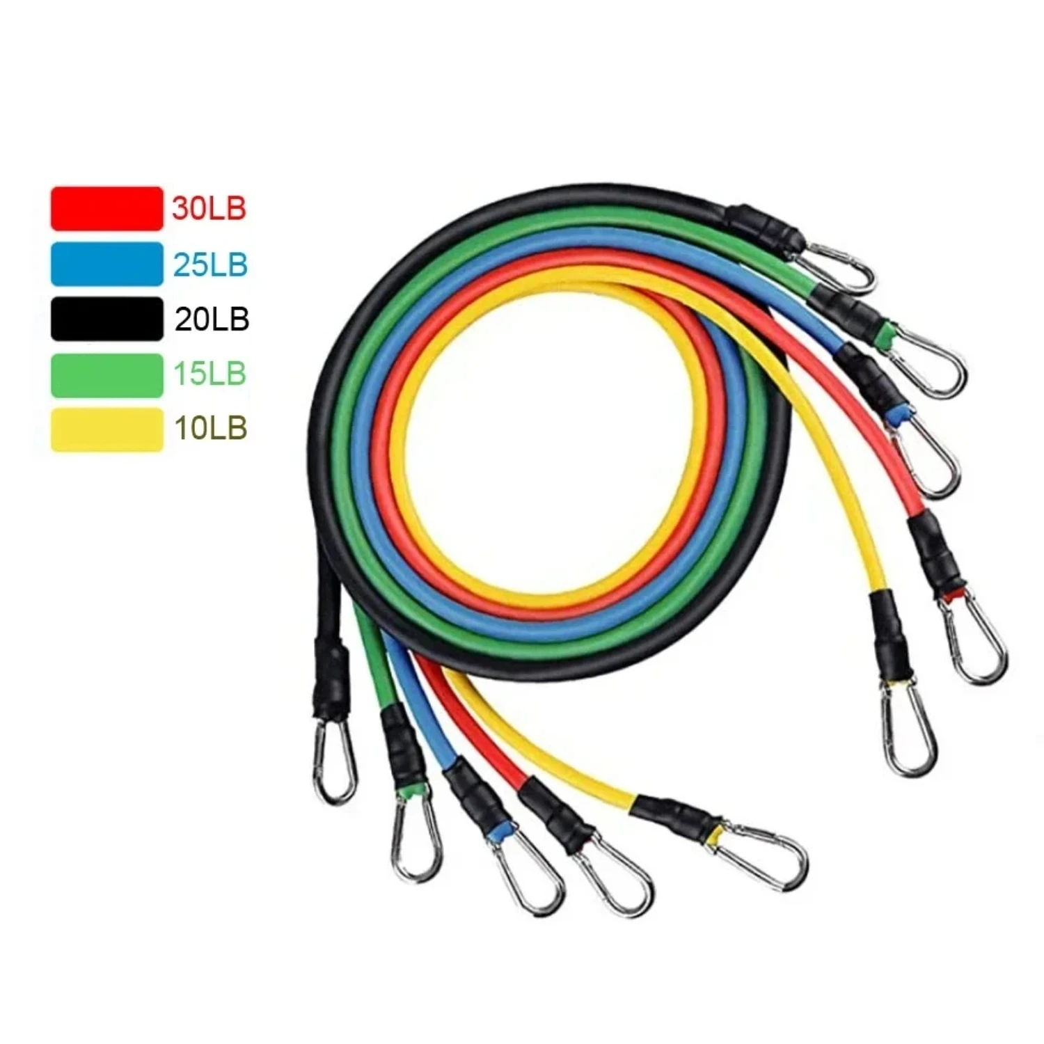11 шт./компл. эспандеры для фитнеса латексные трубки педаль упражнений тренировки