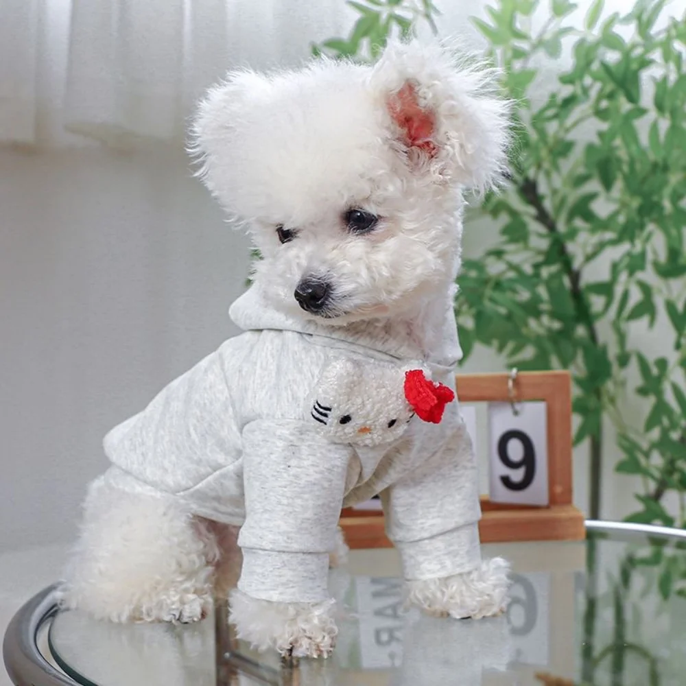 Pet Clothes Autumn Spring Fashion Cartoon Hoodie Small Dog Sweet Designer Pullover Puppy Cute Shirt Schnauzer Chihuahua Poodle