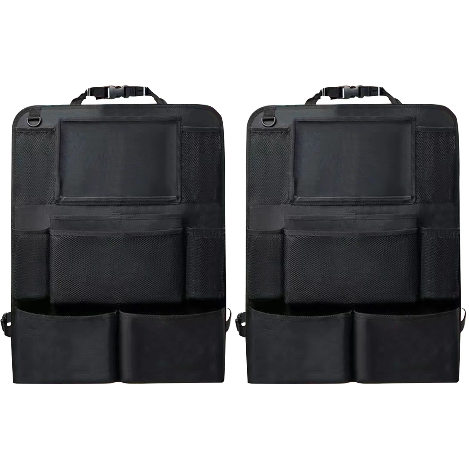 

Car Seat Organizer Car Seat Organizer With Touch Screen Tablet Holder & Tissue Box Waterproof Seat Back Protectors With USB