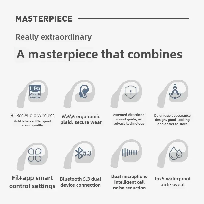 FIIL GS Наушники Bluetooth с крючком Ai Шумоподавление Костная проводимость