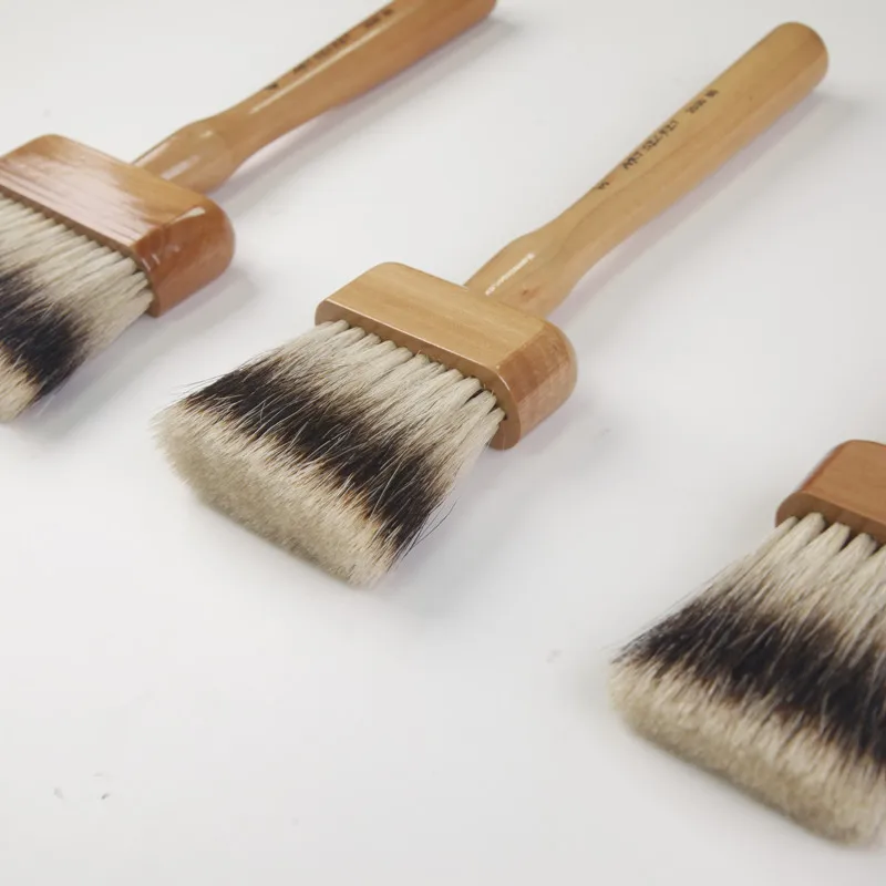 

High Grade 2520BS 2530BS Acrylic Oil Big Brush South Korean Badger Hair Wooden Handle Art Supplies Artist Tool