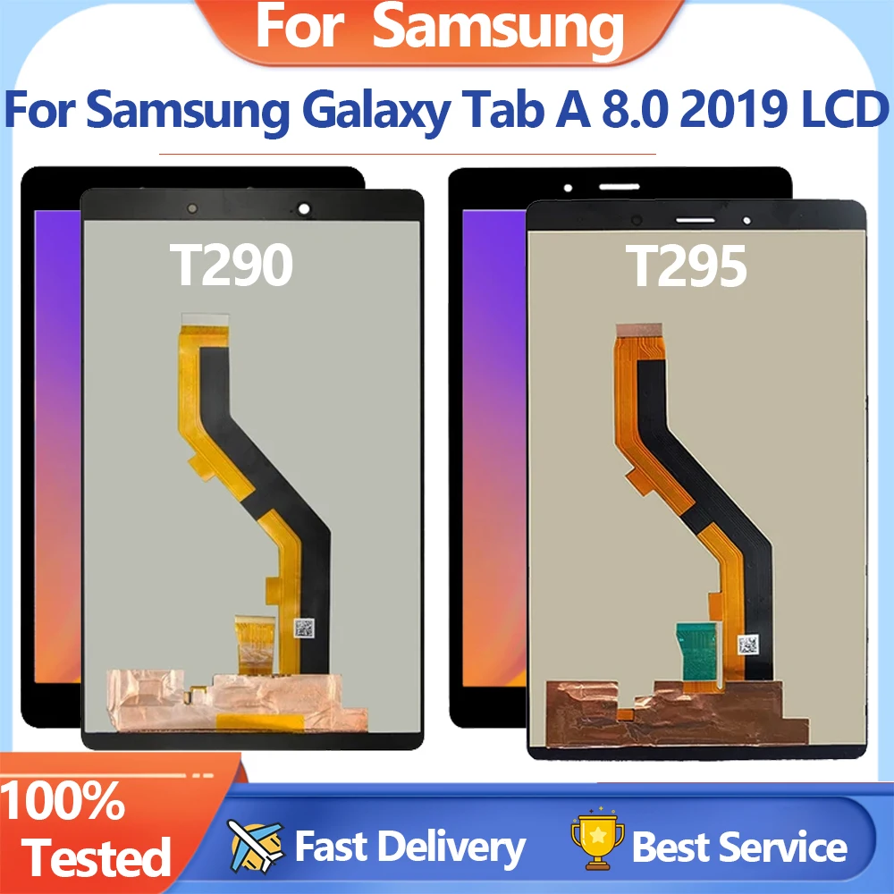 

ЖК-дисплей T290 диагональю 8 дюймов для Samsung Galaxy Tab A диагональю 8,0 дюйма, Φ T290, T295, ЖК-дисплей с сенсорным экраном и дигитайзером в сборе