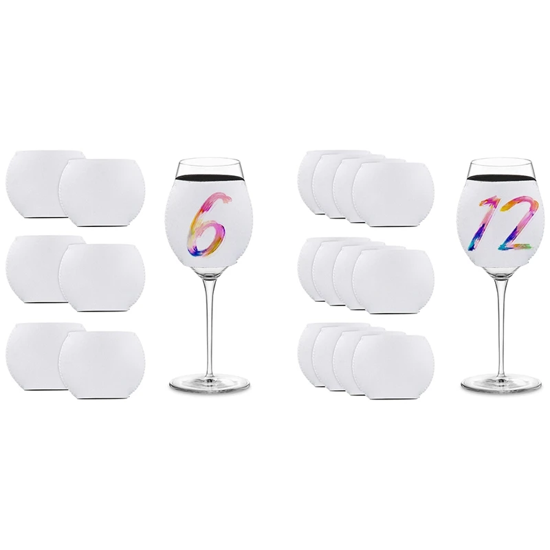 

Promotion! Sublimation Blanks Wine Glass Sleeve Neoprene Wine Glass Insulator Cover For Glass Sublimation Ornaments Supplies
