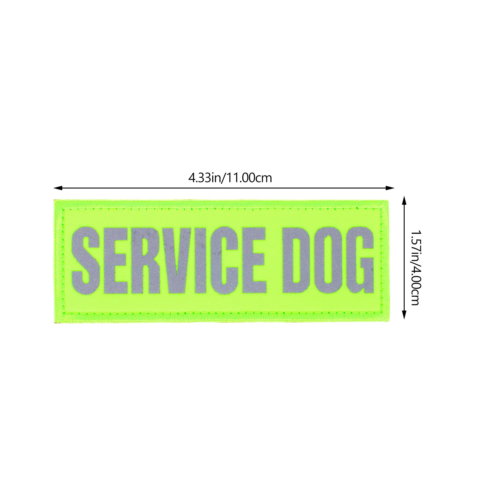 

4Pcs Multi-use Reflective Dog Service Dog Adhesive Tags Service Dog Patch Reflective Dog for Harness Dog Decorate