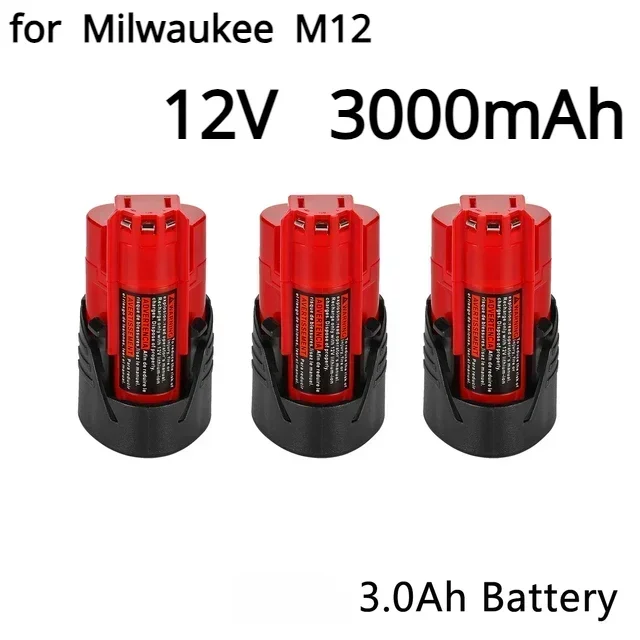 Аккумулятор Milwaukee 12 В 3 Ач совместимый с M12 XC 48-11-2410 48-11-2420