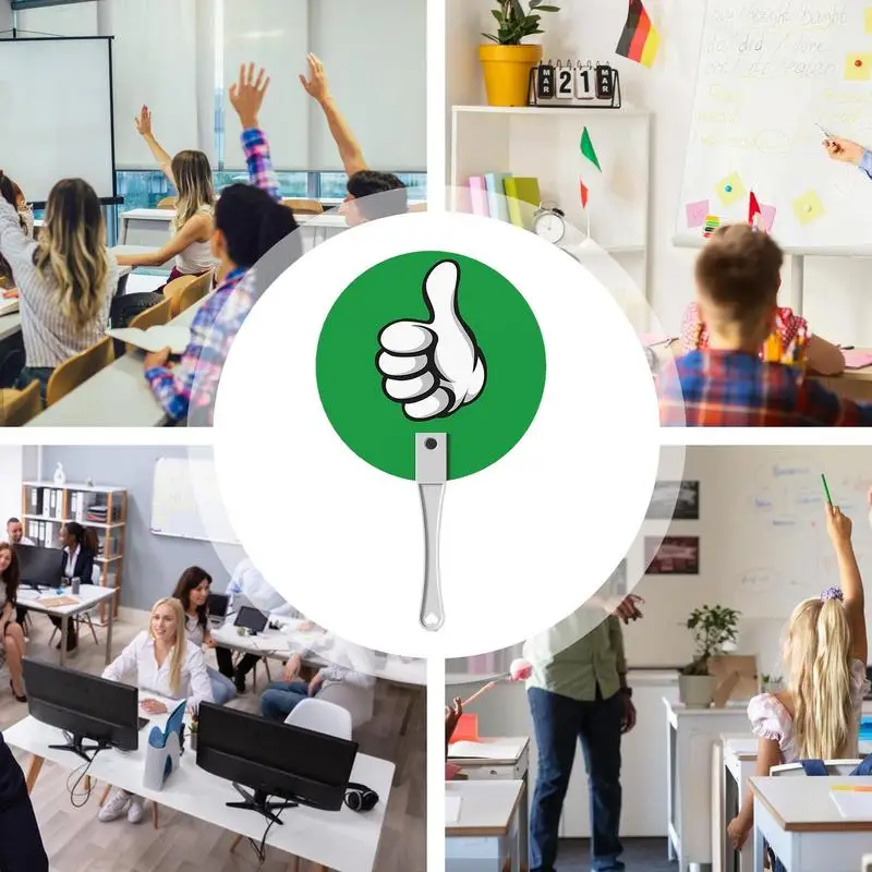 Подвесные лопатки для аукциона поддельные 10 шт. голоса да или нет зеленые и