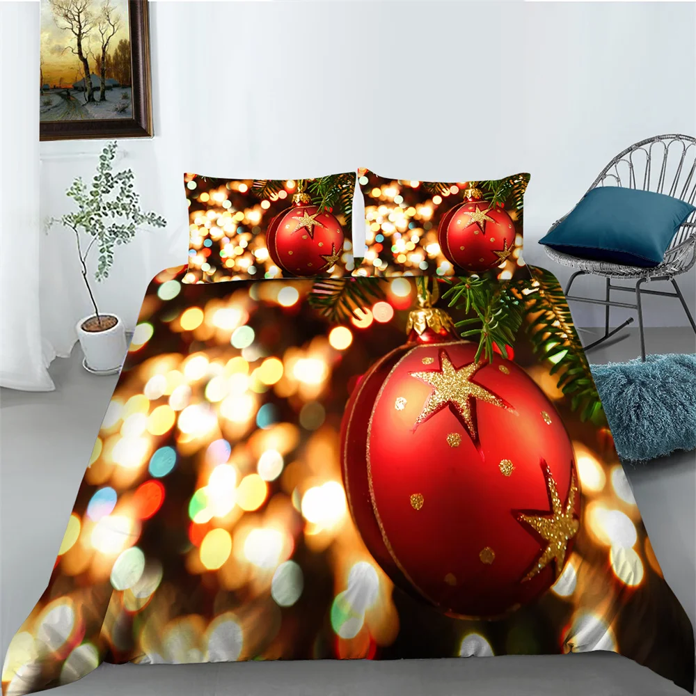 

Пододеяльники в рождественском стиле, домашний текстиль из микрофибры для детей, подростков, король, Королевский размер, украшение для спал...