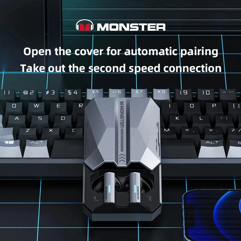 Игровые проводные наушники Monster XKT11 с Bluetooth 5.2
