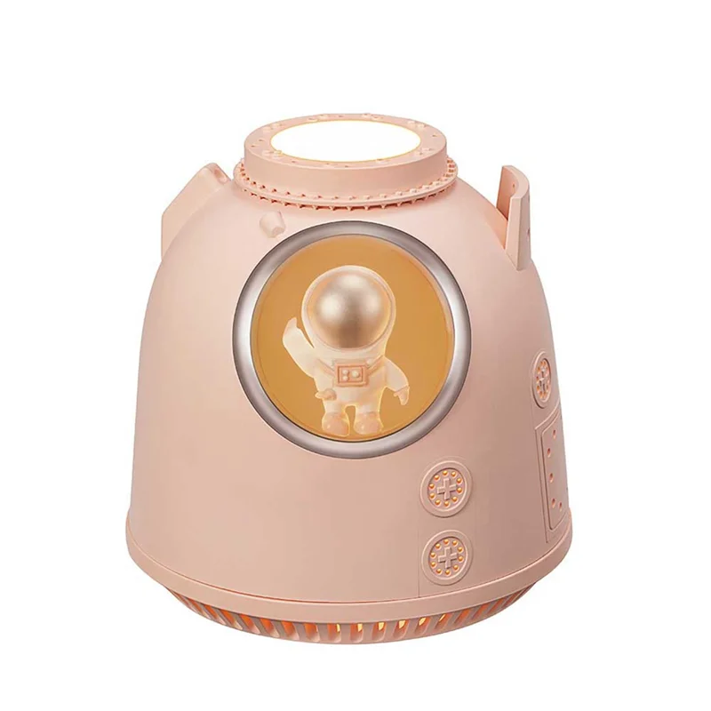 

Astronaut Humidifier Mini Bedroom Office Desk Large Spray Humidification USB Cold Mist Humidifier Pink