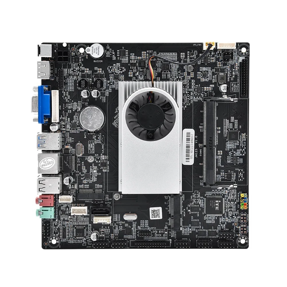 

J4125 V1.0 Industrial Control Motherboard Celeron J4125 CPU+Cooling Fan DDR4 8GB Memory Slot M.2 SATA Port Motherboard