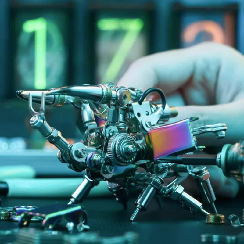 300 шт. + набор 3D Механических боевых доспехов пазлы-игрушки Mecha металлическая