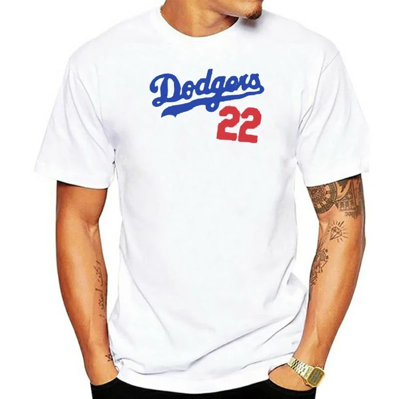 

LA DODGERS KERSHAW Jersey T-Shirt 22 Grey - Men's XL Sga New